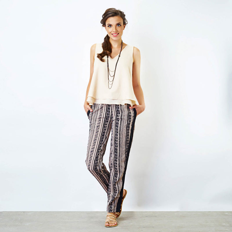 How to Wear Tribal Printed Pants for Women Outfit Ideas  FMagcom