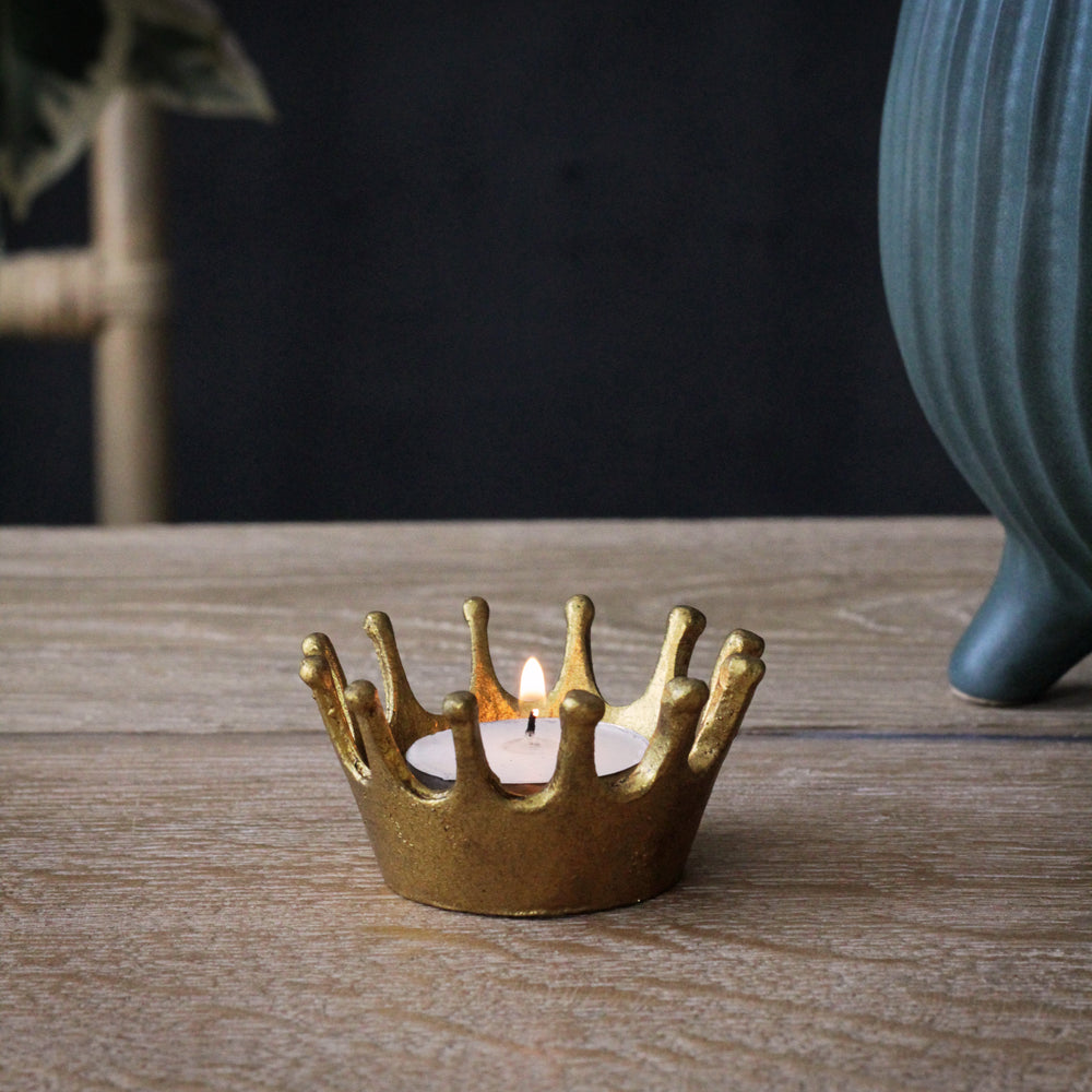 Brass Crown Tealight Holder - Walther & Co, Denmark