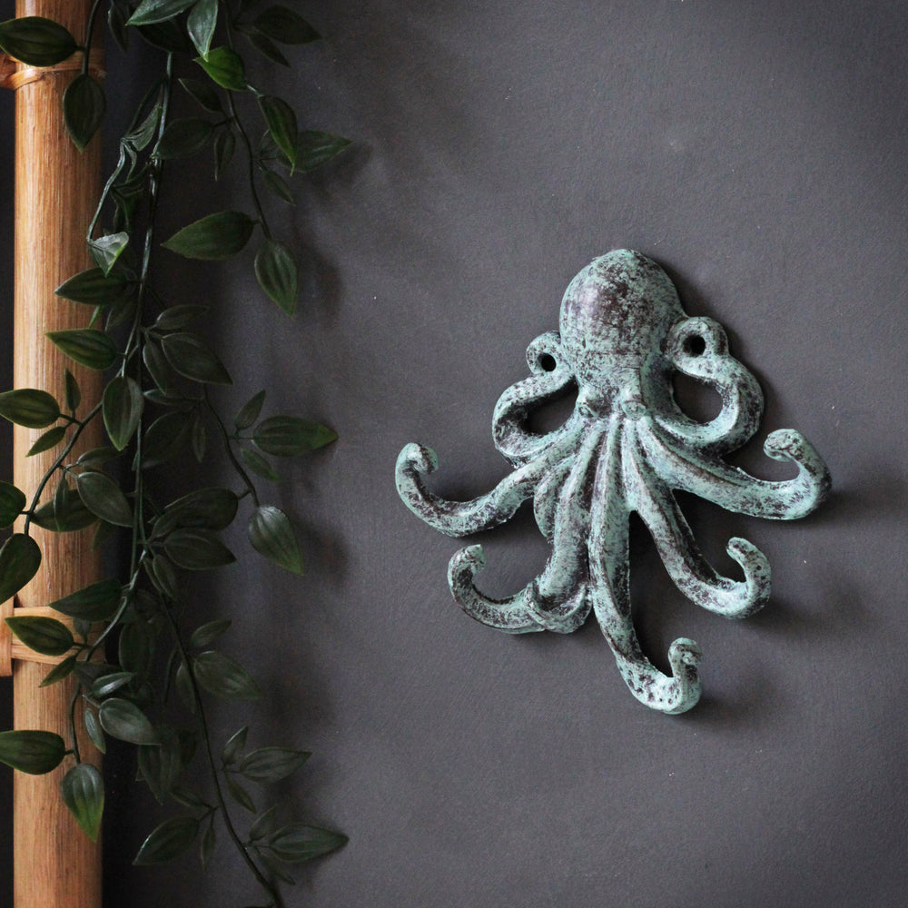 Octopus Wall Hooks for Hanging, 2PCs Self Adhesive Octopus Kitchen