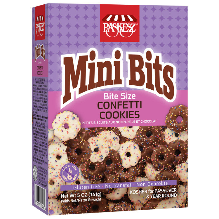 Horizontaal Stressvol stam Paskesz Mini Bits Confetti Cookies – The Gluten Free Shoppe