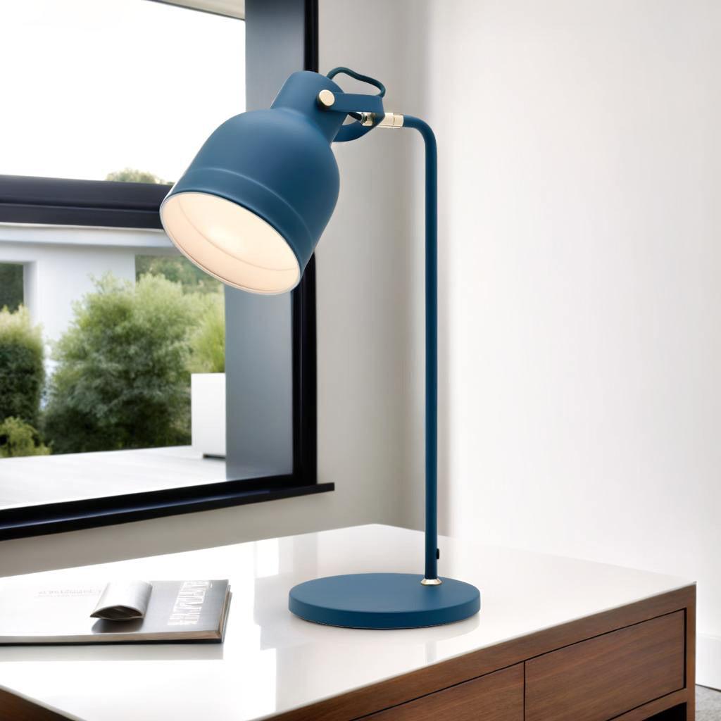 Elliot Table Lamp In Navy or White-Table Lamp-Mercator Lighting-SKU:A46111NVY - The Lighting Outlet