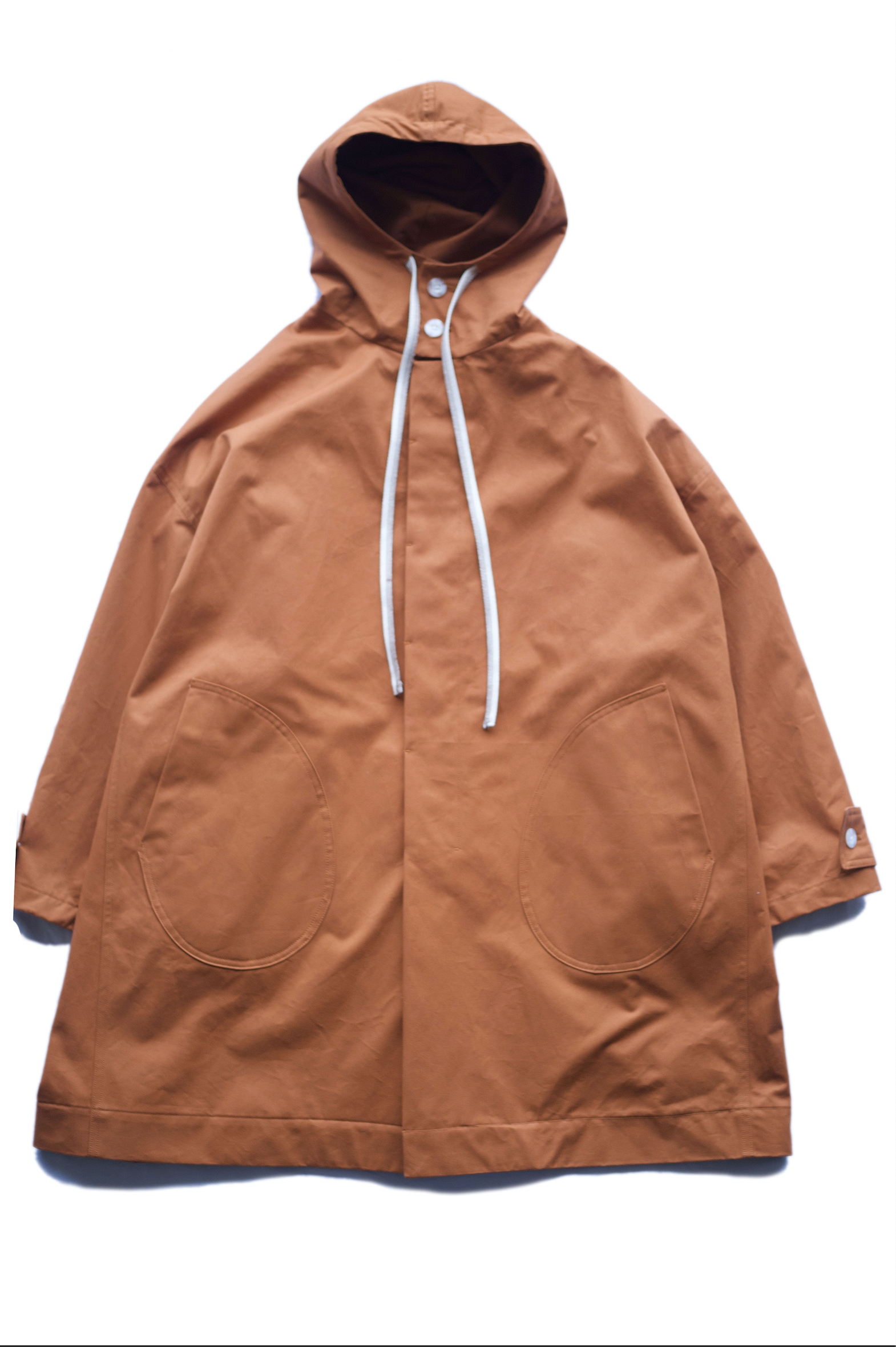 SHINYA KOZUKA HOODED COAT オレンジ-