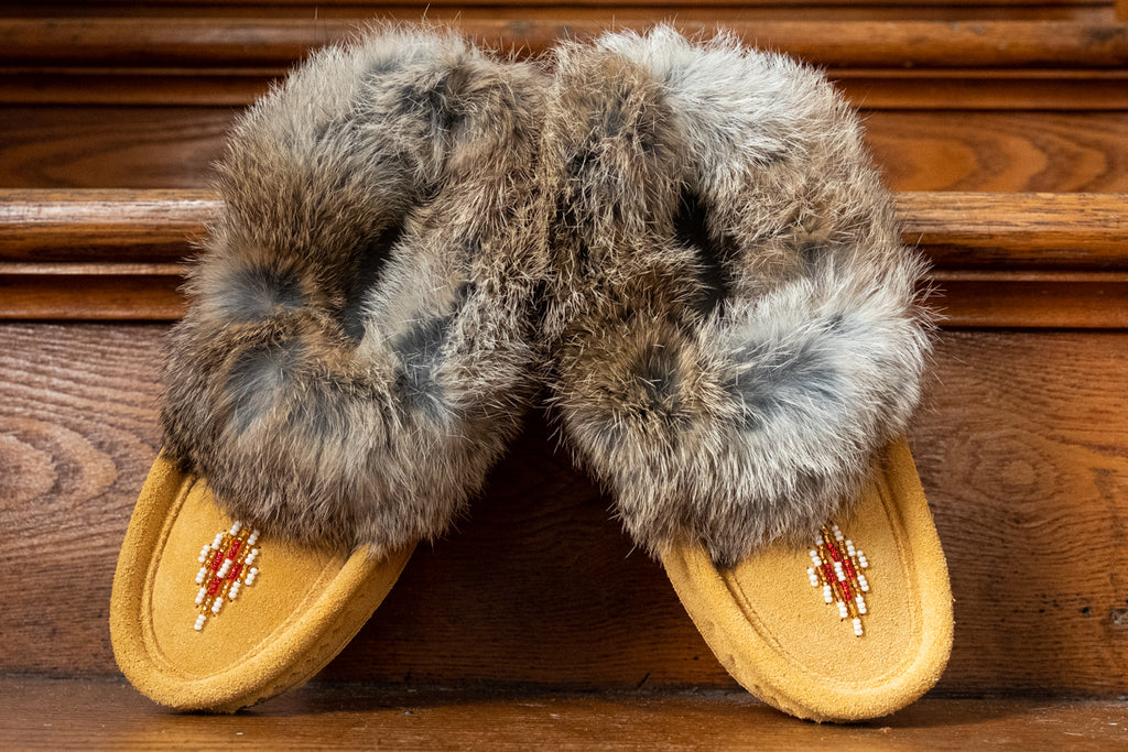 children's rabbit fur slippers