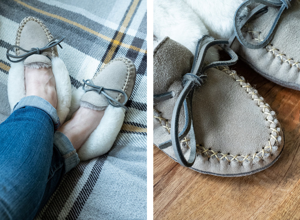 cozy canada made sheepskin slippers winter