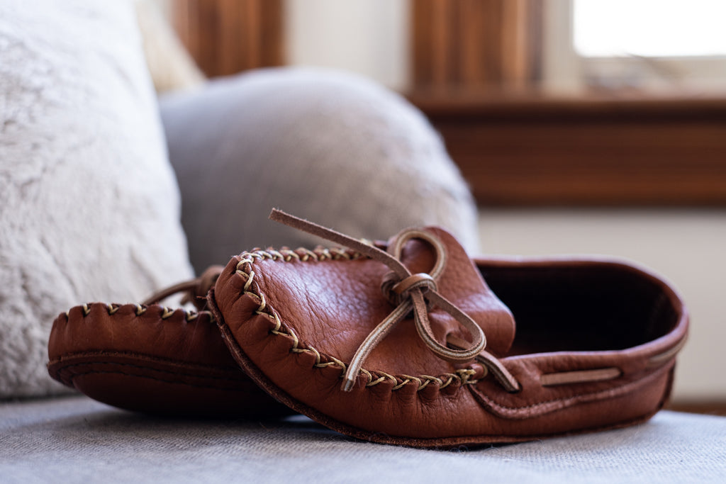 Taking Up Space – Leather-Moccasins