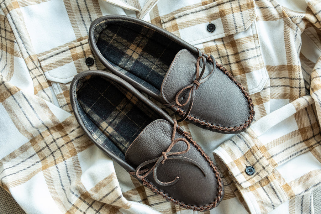 Made in Quebec, Canada with Indigenous-inspired moccasin design