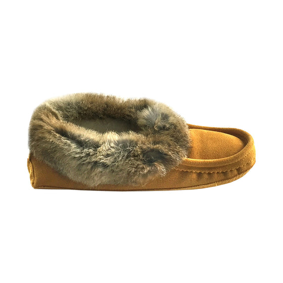 Real Rabbit Fur Trim – Leather-Moccasins