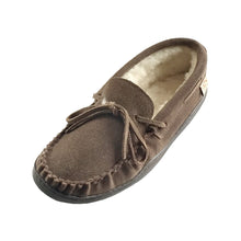 mens leather moccasin slippers