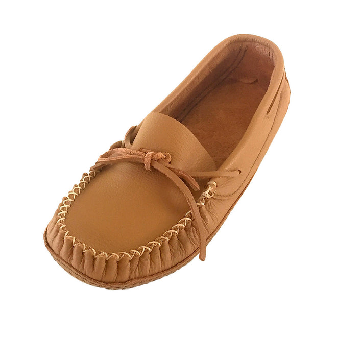Wide Width And Extra Large Moccasin Slippers For Big And Tall Men Handmade From Genuine Leather 