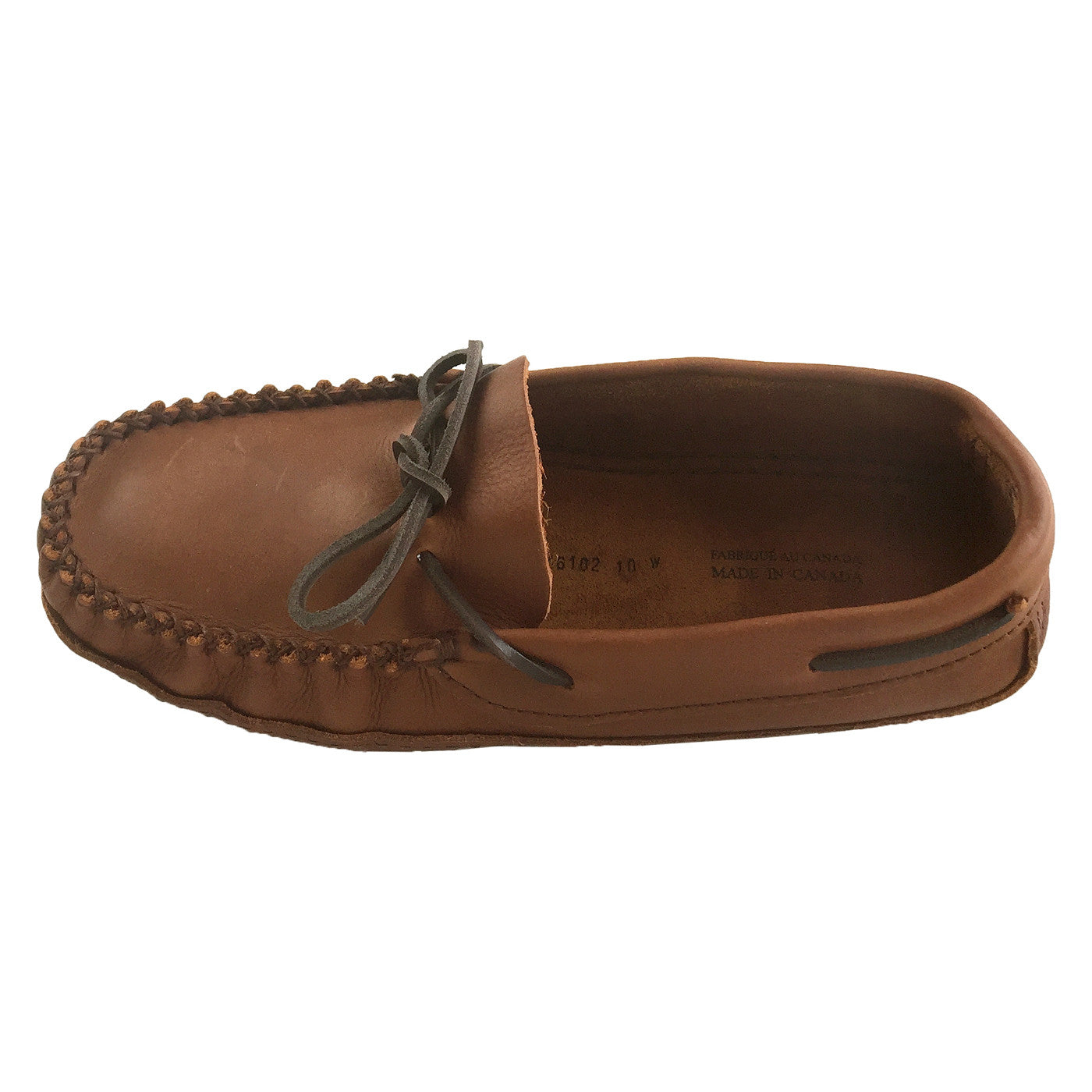 mens wide leather moccasins