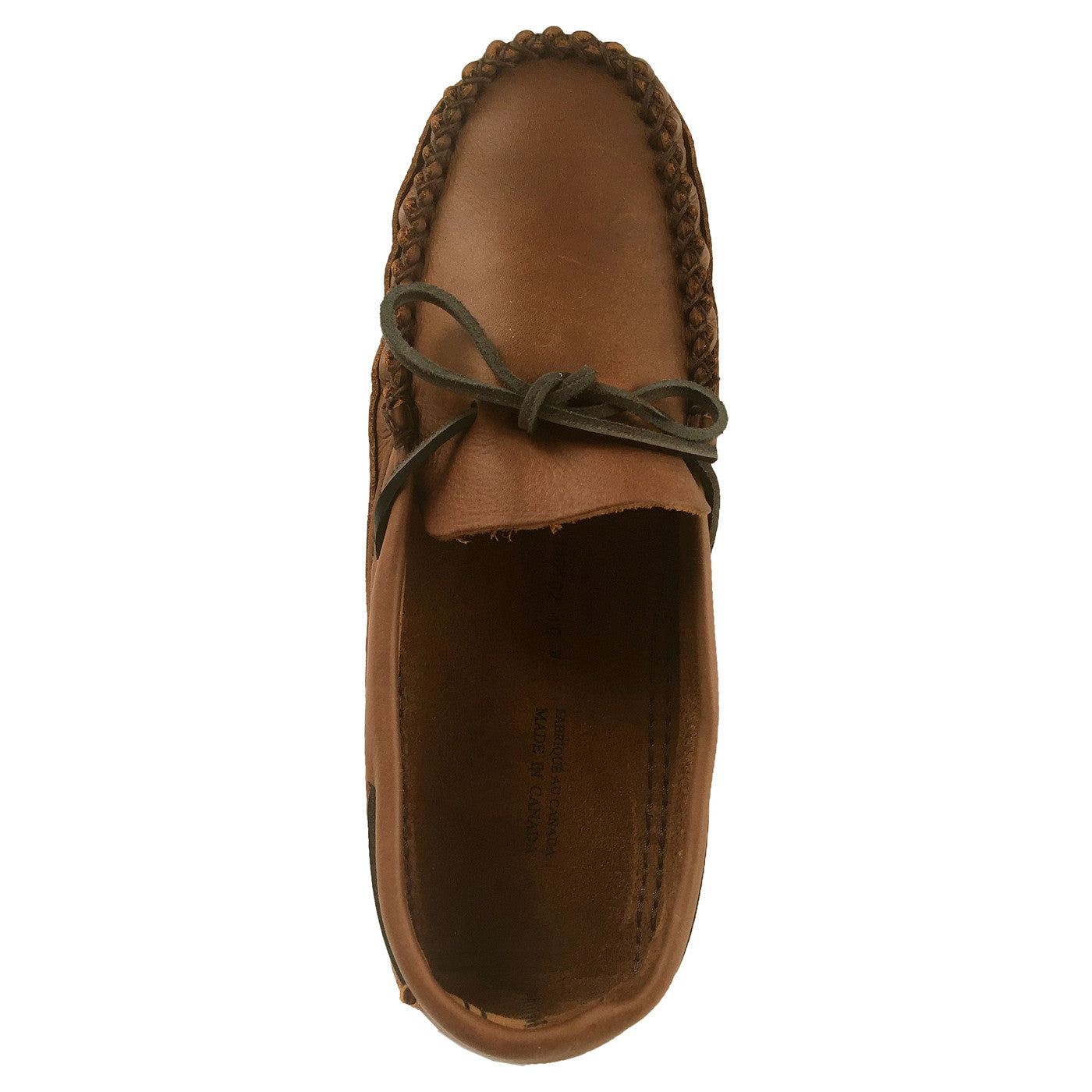 mens wide leather moccasins