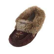 fur lined moccasins womens