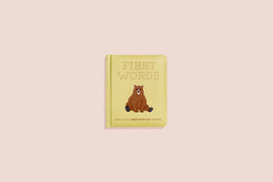 First Words with Cute Embroidered Friends Board Book - EcoBambino