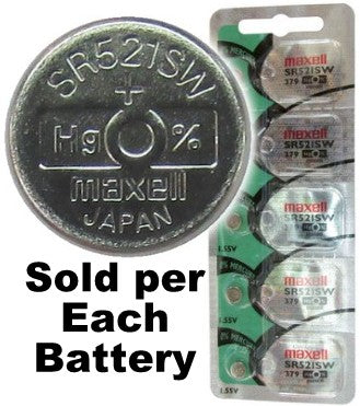 4 x Maxell 364 Watch Batteries, SR621SW or 363 Battery, Shipped from USA