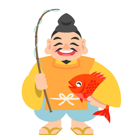 Ebisu: The god of business |Who Are the Seven Lucky Gods in Japan? |TOMO Japanese Blog