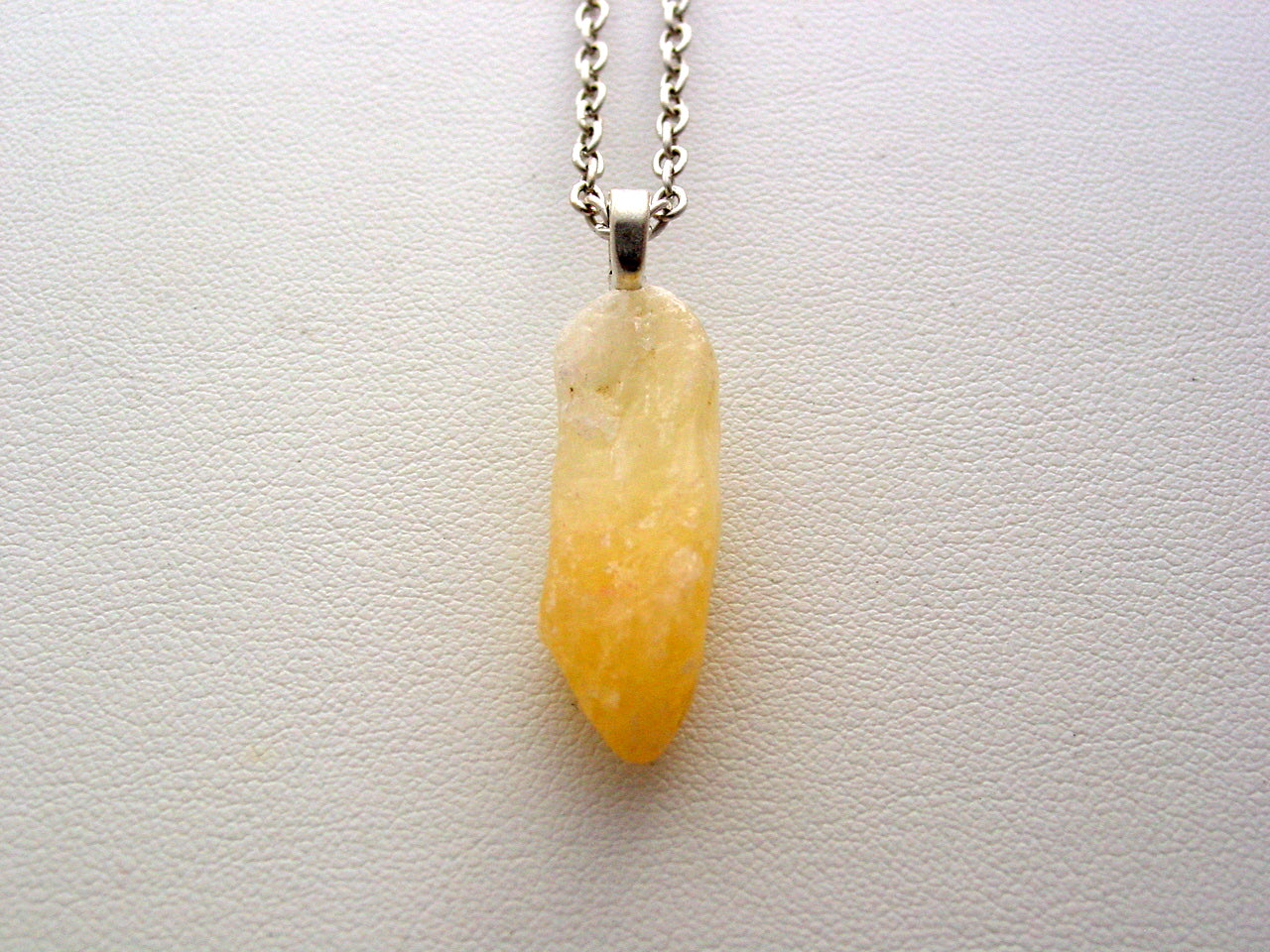 Citrine Necklace Natural Raw Gemstone Pendant Jjscollections