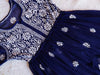 Navy Blue &amp; White Georgette frock
