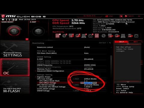 Cpu Core Voltage Offset Mode Msi