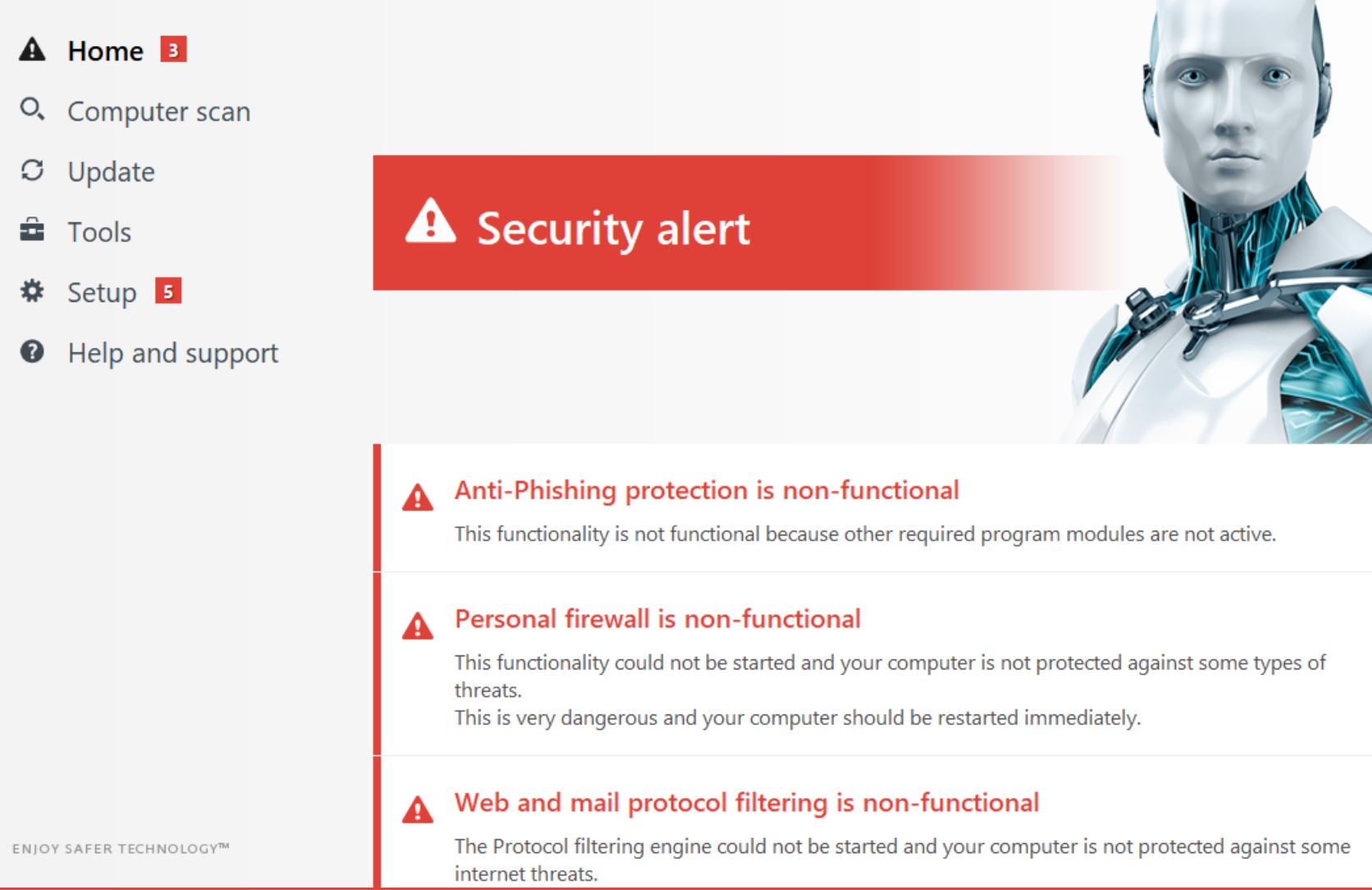 Eset Firewall Is Non-functional