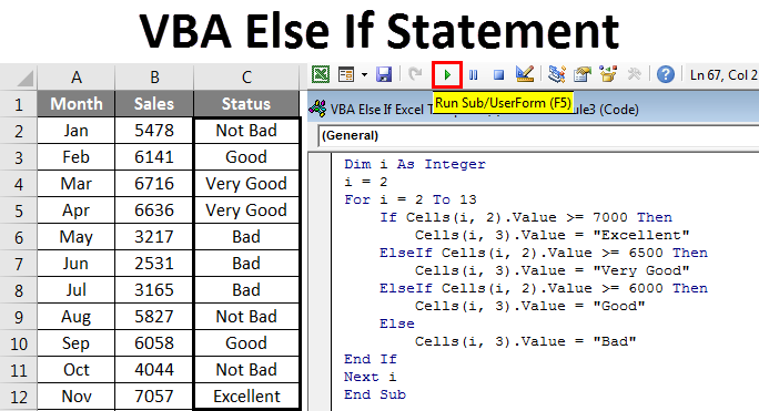 Excel Visual Basic If Statement