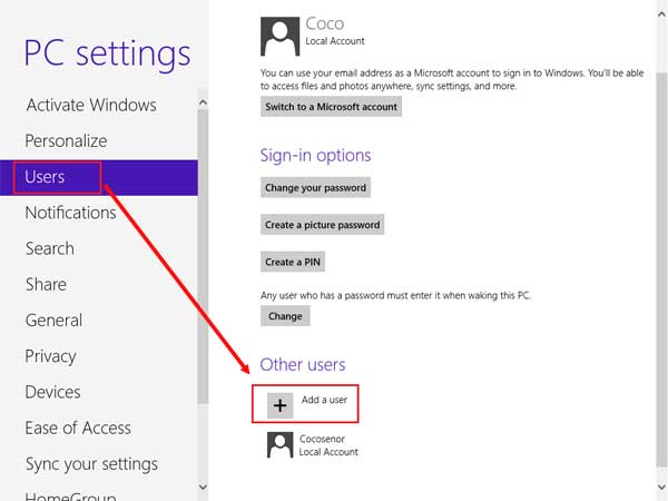 How To Change Microsoft Account On Windows 8