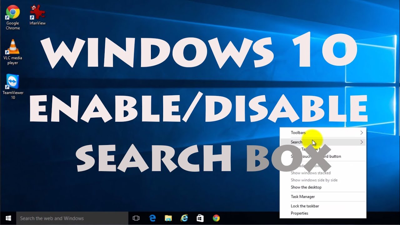 How To Enable Type To Search Bar In Windows 10