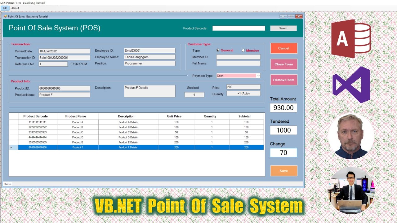 How To Make A POS System In Visual Basic