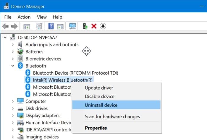 How To Reinstall Bluetooth Driver On Windows 10