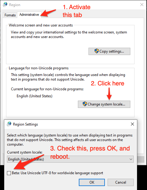 How To Set Utf-8 Encoding In Windows 10