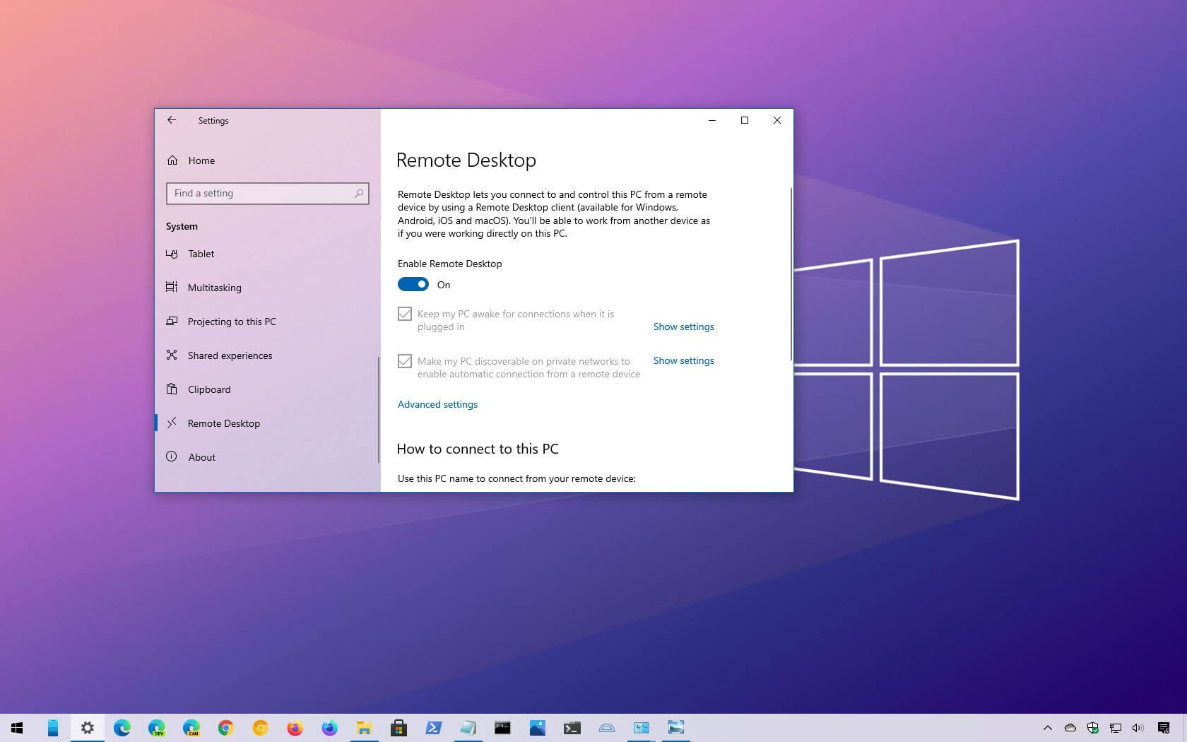 How To Setup Windows 10 Remote Desktop