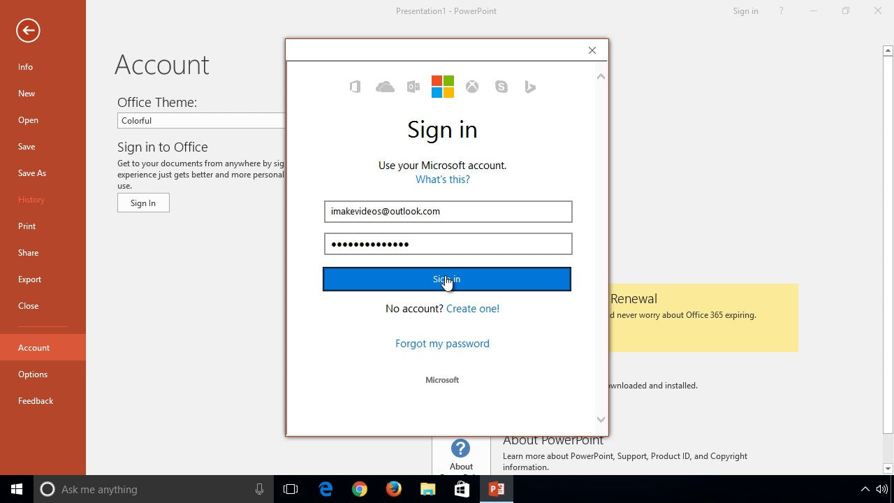How To Sign In Microsoft Powerpoint