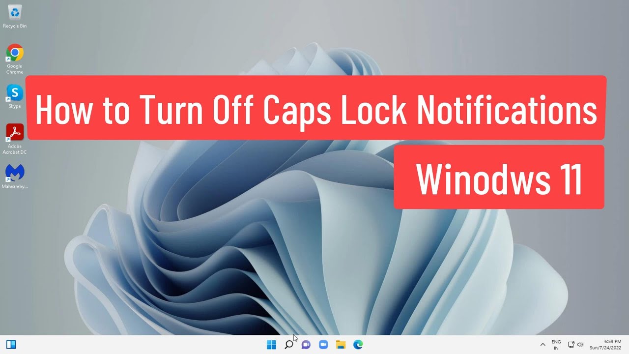 How To Turn Off Caps Lock Notification Windows 11