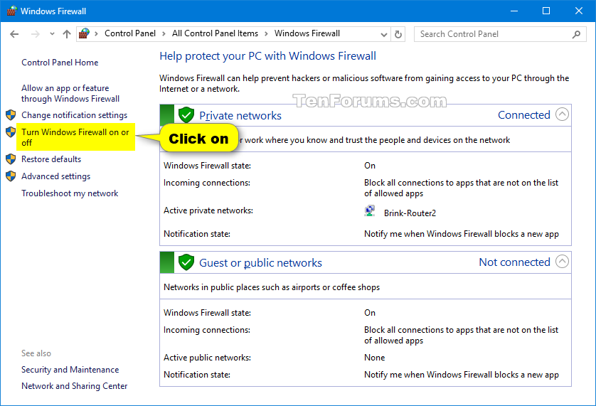 How To Turn Off Windows Defender Firewall