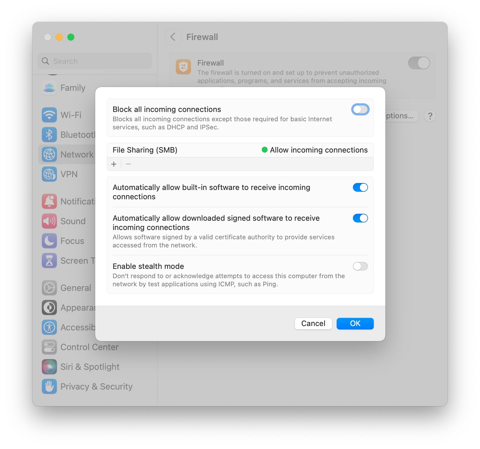 How to Turn On Stealth Mode in the Firewall on Your Mac