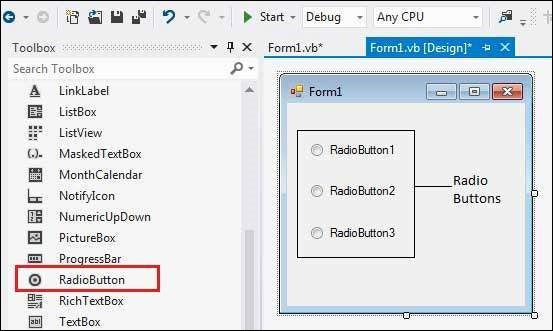 How To Use Radio Button In Visual Basic