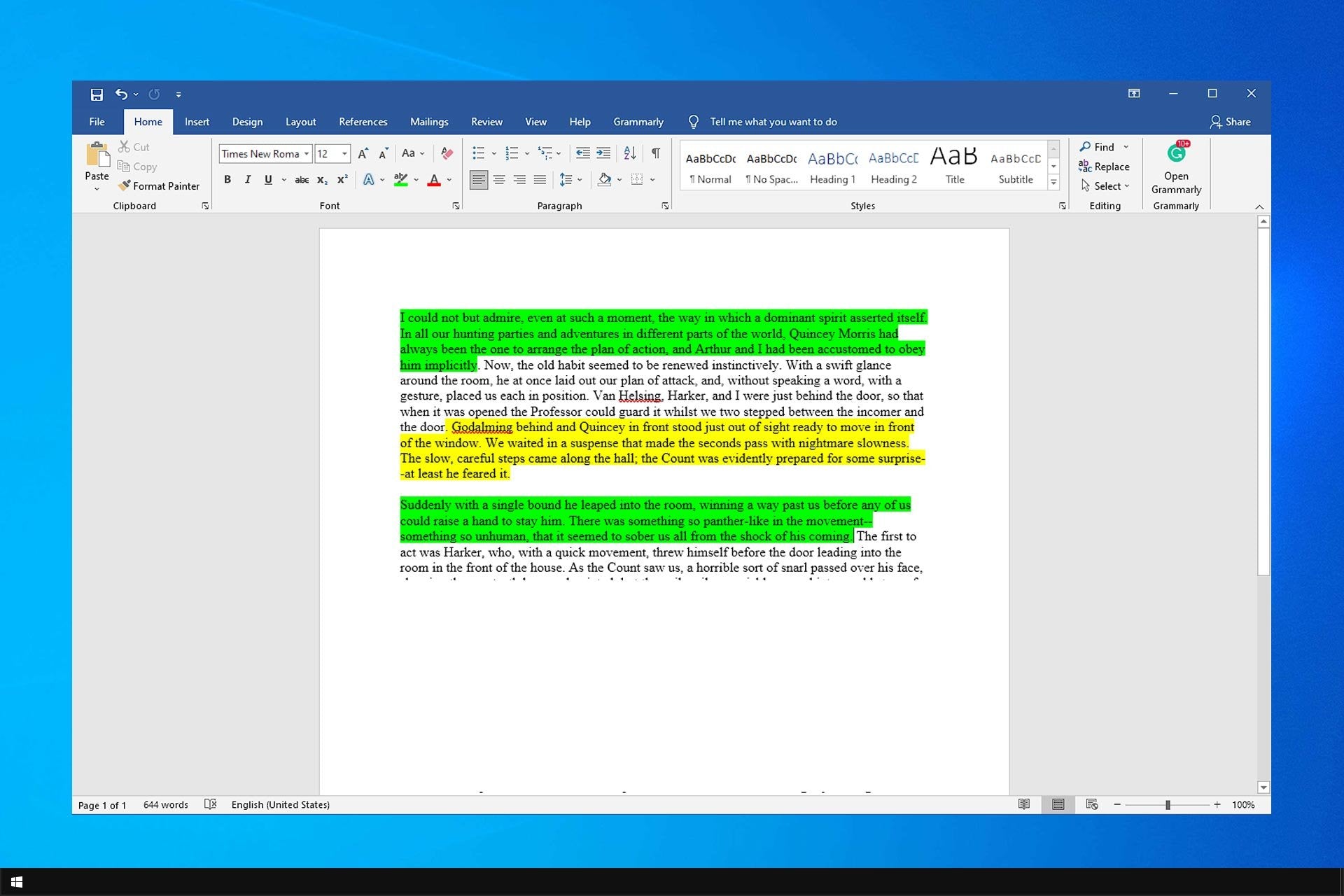 Microsoft Word Won’t Unhighlight