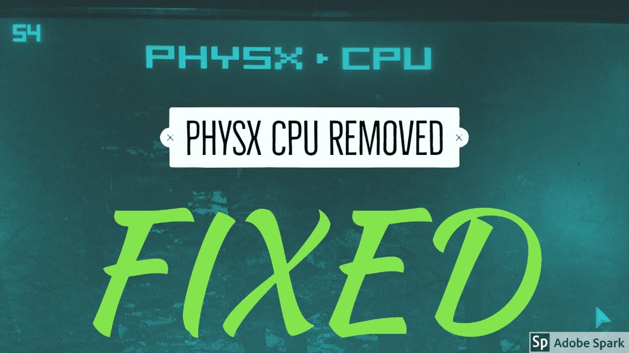 Physx CPU Logo In Game