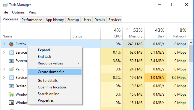 What Is A Dump File In Task Manager