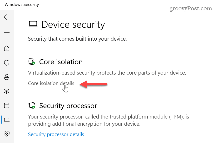 What Is Core Isolation Windows 11