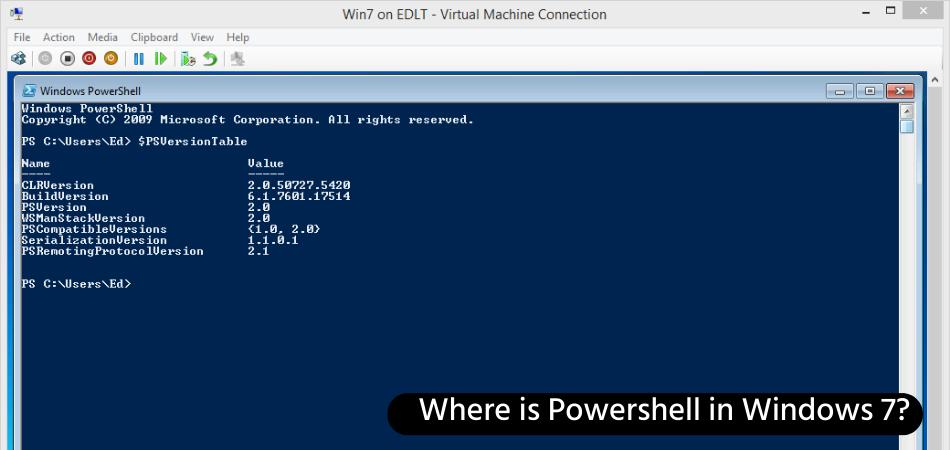 Where Is Powershell In Windows 7