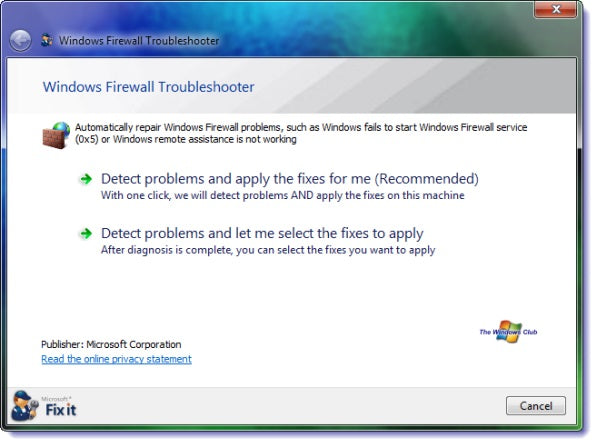 Windows Firewall Is Not Running