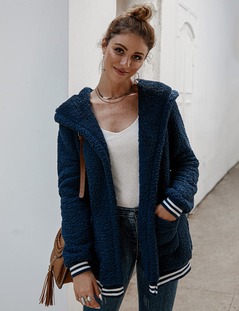 Women's Fashion Faux Fur Shaggy Winter Fleece Coat Outwear GDQC041 | Gardenwed