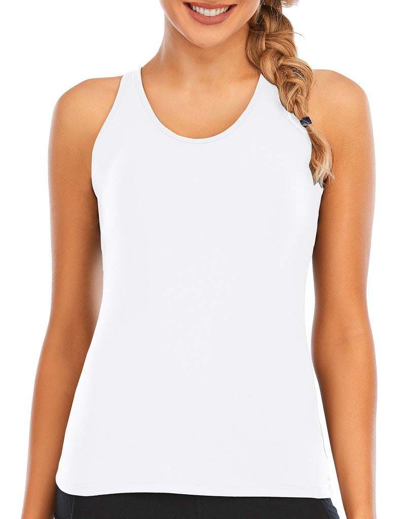 Workout Tank Tops for Women with Built in Bra Yoga Activewear | Gardenwed