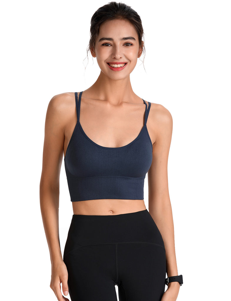 Strappy Sports Bra for Women Sexy Crisscross for Yoga | Gardenwed