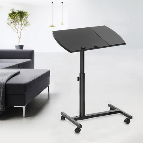 Sunsnap Bed Desk Adjustable Height Laptop Stand Rolling Cart Desk