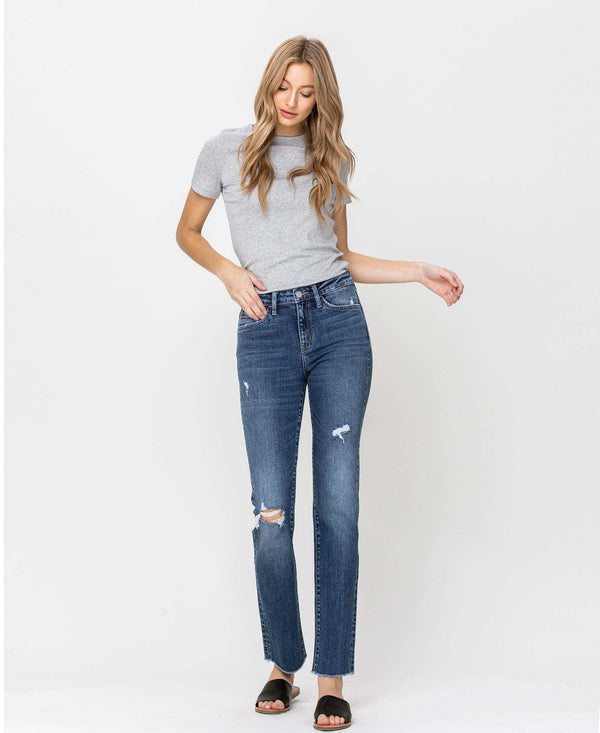 Better Together High-rise Distressed Ankle Skinny Jeans by Flying Monk –  Menagerie Boutique