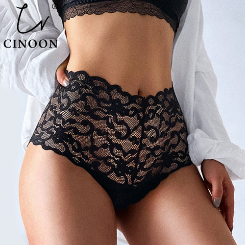 CINOON Sexy Panties Women Fashion Lingerie Tempting Pretty Briefs High  Quality Lace Hollow Out Underpants Intimates Lingerie