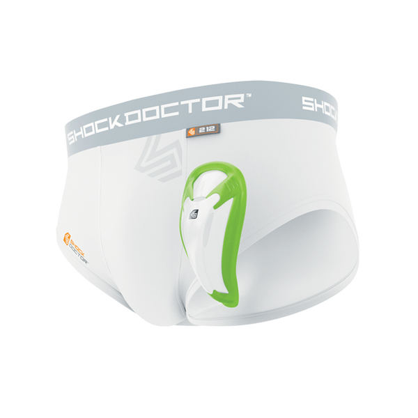Shock Doctor Core 2 Pack Brief With Bioflex Cup Waist-22- 24