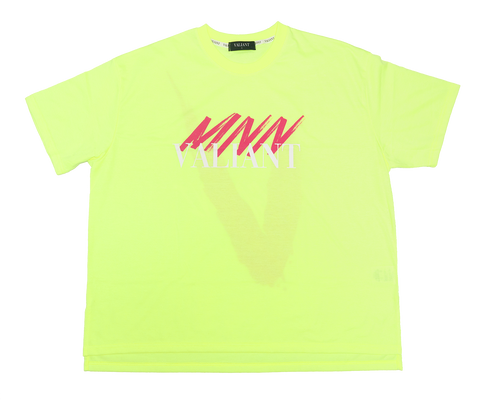 Mnn ストロング ネオン オーバーフィット T シャツ ネオンイエロー 黄緑色 Mnn Strong Neon Ov Valiant