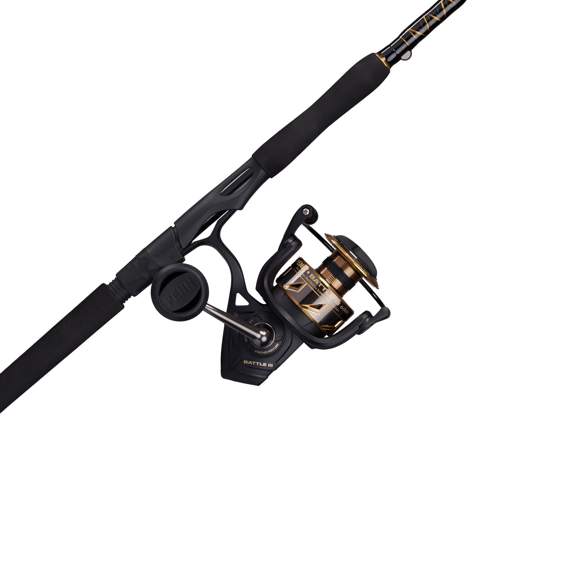  PENN 6'6” Wrath Fishing Rod and Reel Spinning Combo, 6'6”, 2  Graphite Composite Fishing Rod with 3 Reel, Durable and Lightweight, Black,  Blue, 2500 - 6'6 - Medium Light - 2pcs : Sports & Outdoors
